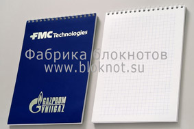 блокнот с логотипом FMC